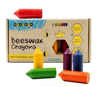 Medenka Beeswax Crayons Junior - for 1+ year old, Non Toxic, The Only European Beeswax Crayons Safe for 1+, Easy grip
