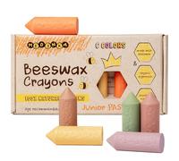 Medenka Beeswax Crayons for Toddlers - Pastel | 100% Pure European Beeswax, Certified & Non-Toxic | Safe for 1+ Year Old Kids | Natural Honey Scent | Eco-Friendly