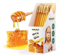 Medenka Natural Honey Sticks - | Natural Raw Acacia Honey Snack | No Refined Sugar, Mess-Free, Eco-Friendly | Sweets for Kids, School Snacks, 20 Pack