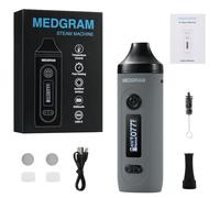 MEDGRAM S1 Dry Herb Vaporizer - Stainless Steel Heating Chamber, OLED Screen, Adjustable Temperature 149-224°C, Long-Lasting 2300mAh Battery, Isolated Air Path, Easy Cleaning(No Nicotine) (Grey)