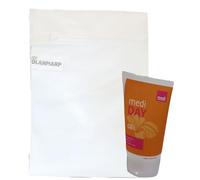 Medi Day Leg Care Gel with Horse Chestnut - 150ml Care Gel for Compression Stocking Wearers - Fresh Legs All Day + Olanmarp Laundry Bag (1 x 150ml Medi Day)
