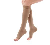 Medi Duomed Advantage Soft Opaque Open Toe Knee Highs - 15-20 mmHg Almond Small Reg AC15211