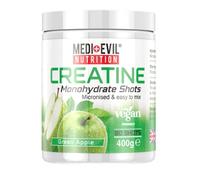 Medi-Evil Nutrition Creatine Monohydrate Powder, Green Apple Flavour, 400g, Micronised for Easy Mixing, Increases Physical Performance