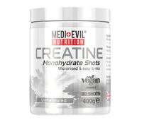 Medi-Evil Nutrition Creatine Monohydrate Powder, Unflavoured Flavour, 400g, Micronised for Easy Mixing, Increases Physical Performance