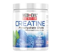 Medi-Evil Nutrition Creatine Monohydrate Shots Powder Form 400g (Blue Raspberry)