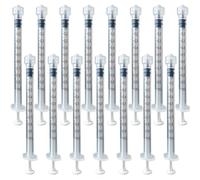 Medi+Express 1ml Luer Lock Syringe Pack of 100 Sterile Individually Sealed Medicine Syringe 1ml | Silicone Oil & Rubber Free 1ml Syringes without Needle for Medical, Mesotherapy, Home Care, Tube