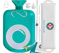 Medi Grade Enema Kit for Adults, 2 litres - Transparent, Hands-Free Colonic Irrigation Home Kit with One-Way Valve - Perfect for Coffee & Colon Cleanse