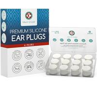 Medi Grade Premium Silicone Ear Plugs for Sleep, 6 Pairs, 27dB - Mouldable and Reusable Noise Cancelling Silicone Ear Plugs for Sleeping, Swimming and Concerts - Ear Plugs Noise Cancelling