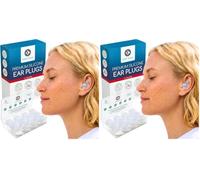 Medi Grade Premium Silicone Ear Plugs for Sleep, 6 Pairs, 27dB - Mouldable and Reusable Noise Cancelling Silicone Ear Plugs for Sleeping, Swimming and Concerts - Ear Plugs Noise Cancelling (Pack of 2)
