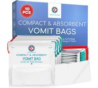 Medi Grade Sick Bags for Car Travel, 10 Disposable Vomit Bags, 750ml