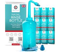 Medi Grade Sinus Rinse Kit, 500ml Nasal Rinse Bottle with 30 Salt Sachets