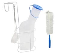 Medi-Inn Male Urine Bottle with Bedside Holder & Cleaning Brush