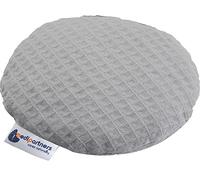 Medi Partners Cherry Stone Cushion Heat Pillow for Babies 180g Round 15cm Eco Natural 100% Cotton Heat and Cold Therapy Massage Therapy (Grey)
