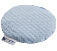 Medi Partners Cherry Stone Cushion Heat Pillow for Babies 180g Round 15cm Eco Natural 100% Cotton Heat and Cold Therapy Massage Therapy (Light Blue)