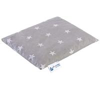 Medi Partners Cherry Stone Cushion Large Heat Pillow 500 g Rectangle 20x25 cm Natural 100% Cotton Heat + Cold Therapy Massage Therapy (Stars)