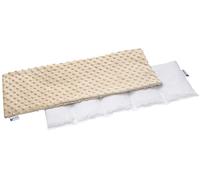 Medi Partners Cherry Stone Pillow 60x20cm 800g 100% Cotton 5-Chamber Natural Heat Pillow Cold Therapy Removable Pillowcase (Beige)