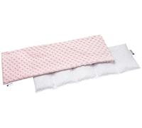 Medi Partners Cherry Stone Pillow 60x20cm 800g Plush 5-Chamber Eco Natural Heat Pillow Cold Therapy Removable Pillowcase (Light Pink)