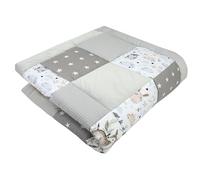 Medi Partners Crawling Blanket 100% Cotton 100x100cm Multifunctional Thick Soft Play mat Baby Playpen Insert