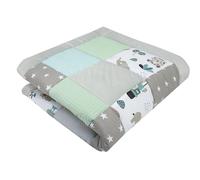Medi Partners Crawling Blanket 100% Cotton 100x100cm Multifunctional Thick Soft Play mat Baby Playpen insert