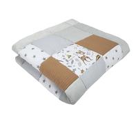 Medi Partners Crawling Blanket 100% Cotton 100x100cm Multifunctional Thick Soft Play mat Baby Playpen Insert