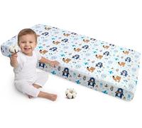 Medi Partners Fitted Sheet 60x120 cm 100% Cotton Baby Bed Linen Mattress Cot (Boho Animals)