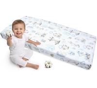 Medi Partners Fitted Sheet 60x120 cm 100% Cotton Baby Bed Linen Mattress Cot (Deer and Hedgehogs)