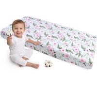 Medi Partners Fitted Sheet 60x120 cm 100% Cotton Baby Bed Linen Mattress Cot (Pink Flowers)