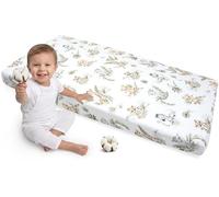 Medi Partners Fitted Sheet 60x120 cm 100% Cotton Baby Bed Linen Mattress Cot (Safari)