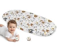 Medi Partners Fitted Sheet Pram 86 x 40 cm 100% Cotton Mattress Protector Baby