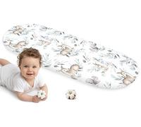 Medi Partners Fitted Sheet Pram 86 x 40 cm 100% Cotton Mattress Protector Baby