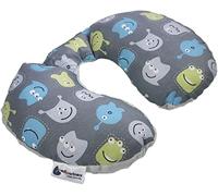 Medi Partners Neck Cushion for Baby 100% Cotton/Plush Baby Neck Cushion for Stroller Car Ride Travel Sleep Neck Pillow Snooze Roll