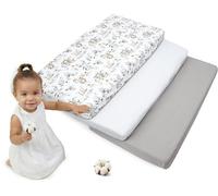 Medi Partners Set of 3 pcs. Fitted Sheet 60x120 cm 100% Cotton Baby Bed Linen Mattress Cot