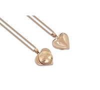MEDI SAFE by Arabesques Jewels LADIES HEART SOS NECKLACE/PENDANT. Medical ID emergency/allergy alert ICE jewellery. Stainless Steel. Rose Gold Talisman