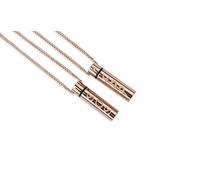 MEDI SAFE by Arabesques Jewels SOS Medical Alert Necklace - Unisex Stainless-Steel in 9ct Rose Gold Plated Pendant, Waterproof Medical ID for Diabetic, Epilepsy, Allergy, Gift Boxed.