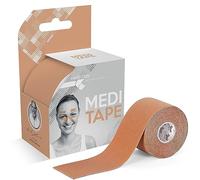 Medi-Tape Sport 5 m Latex-Free Kinesiology Tape with 150% Elasticity, Breathable & Waterproof Physio Tape for Ultimate Hold, Kinesio Tape in Beige