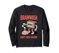Media Brainwash Meme Style Long Sleeve T-Shirt