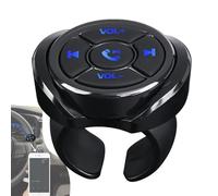 Media Button Radio Controller - Car Steering Remote, Wireless Music Key | Multimedia Audio Receiver, Portable Music Remote for Car Motorcycle Bike, Hands Free Play Control, Vehicle Entertainment Tool