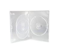 Media Replication CD/DVD/BLU RAY 14mm Clear DVD 3 Way Case for 3 Disc (Pack of 10)