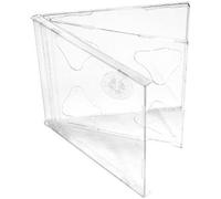 Media Replication CD / DVD Double Jewel Cases 10.4mm for 2 Disc with Clear Tray (Pack of 10)