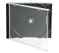 Media Replication CD/DVD Jewel 10.4mm Cases for 1 Disc with Black Tray (150)