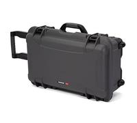 Media Series 935 Wheeled Lightweight NK-7 Resin Waterproof Hard Case with Lid Organizer and Foam Insert for Canon and Nikon DSLR Cameras, Graphite
