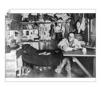 Media Storehouse 10x8 Print of Captain Scott in his workshop on board Terra Nova (4451673)