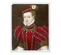 Media Storehouse 10x8 Print of Mary, Queen of Scots in a red costume (572318)