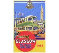 Media Storehouse 1938 Print of Guidebook - Seeing Glasgow by Tram and Bus - Print 10"x8" (25x20cm) (7229869)