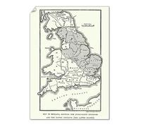 Media Storehouse A2 Poster of Map of Anglo-Saxon Kingdoms and the Danelaw, 9th Century (14549455)