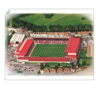 Media Storehouse Ashton Gate Stadium Watercolour Print, Bristol City FC 1904-1998 - Print 10"x8" (25x20cm) (8649045)