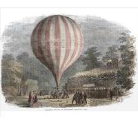Media Storehouse Balloon Ascent at Vauxhall Gardens 1849 Print - Print 10"x8" (25x20cm) (11397238)