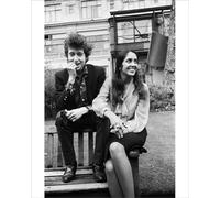 Media Storehouse Bob Dylan and Joan Baez Print, Savoy Gardens London 1965 - Print 10"x8" (25x20cm) (21462124)