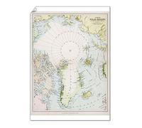 Media Storehouse C1880 Arctic Circle Map Print: Explorations and Details - Poster Print A2 (59.4 x 42cm) (608858)