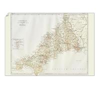 Media Storehouse Cornwall Map Print 1884 Encyclopedia Britannica Edition - Poster Print A2 (59.4 x 42cm) (14549439)